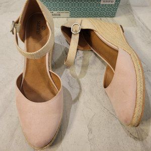 Susina light pink/cream wedges